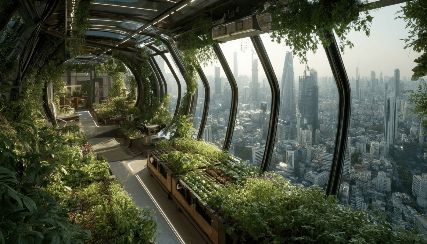 Urban Farming Städte der Zukunft mit selbstversorgender Landwirtschaft