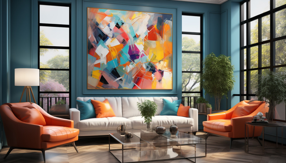 Welche Vorteile haben moderne Gemälde, um eine zeitgenössische Atmosphäre in Ihrem Wohnzimmer zu schaffen ?